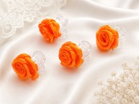 Skřipeček do vlasů průhledný oranžový... Skřipeček do vlasů průhledný oranžový...